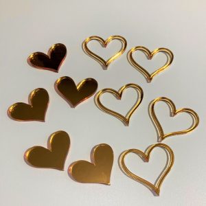 Pack 10 mini corazones