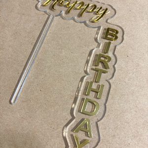 Topper Happy Birthday - Imagen 3