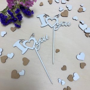 Cake topper I Love You