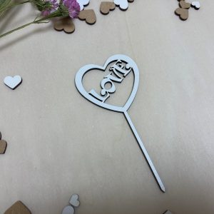 Cake topper Love en corazón - Imagen 2