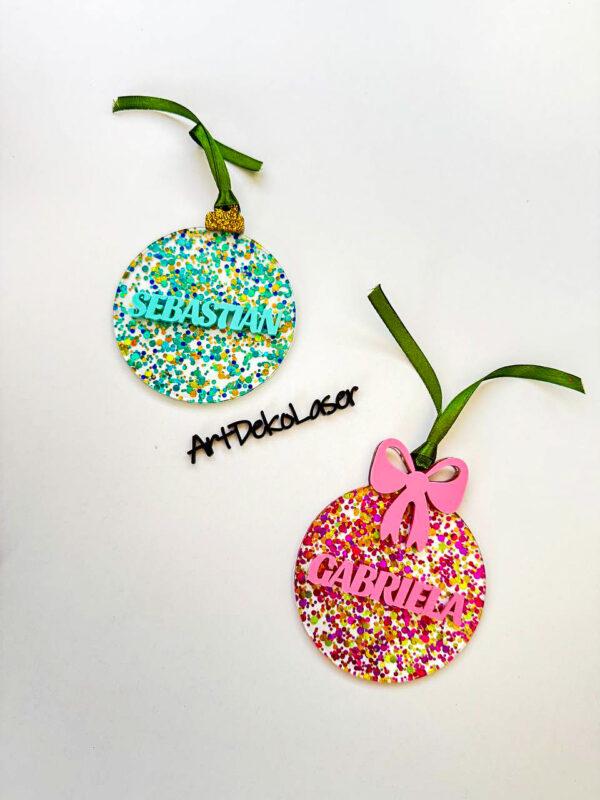 Bolas con nombre personalizado
